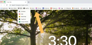 Come mostrare barra preferiti Google Chrome