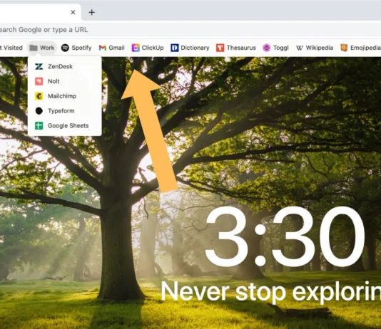 Come mostrare barra preferiti Google Chrome