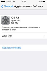 Come aggiornare l'iPhone