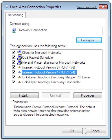 abilitare DHCP Windows 7