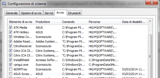 Velocizzare Windows 7 all’avvio Velocizzare Windows 7 - msconfig