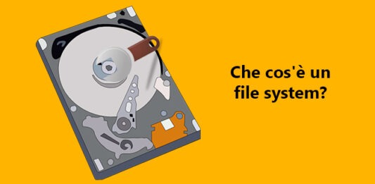 che cos'è un file system