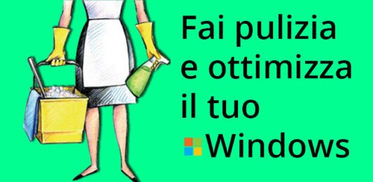 fare pulizia e ottimizzare Windows