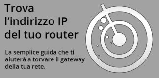 trovare indirizzo ip router