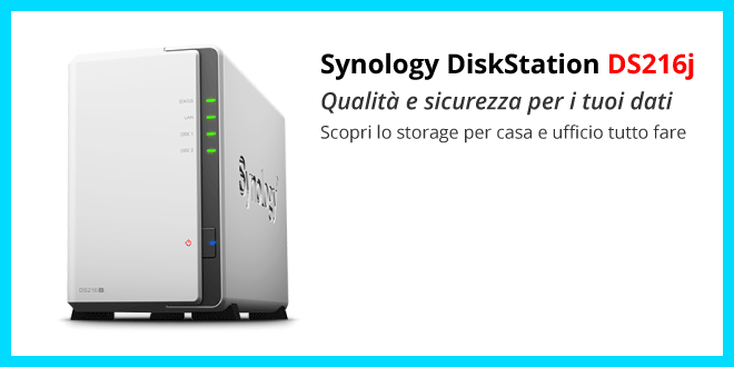 Synology DiskStation DS216j - Recensione completa