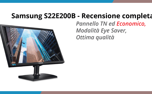Samsung S22E200B monitor per PC - Recensione completa