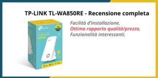 TP-LINK TL-WA850RE range extender - Recensione completa