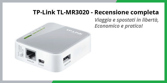 TP-Link TL-MR3020 recensione del router portatile