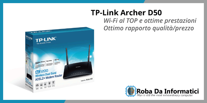 TP-Link Archer D50 Modem Router - Recensione completa