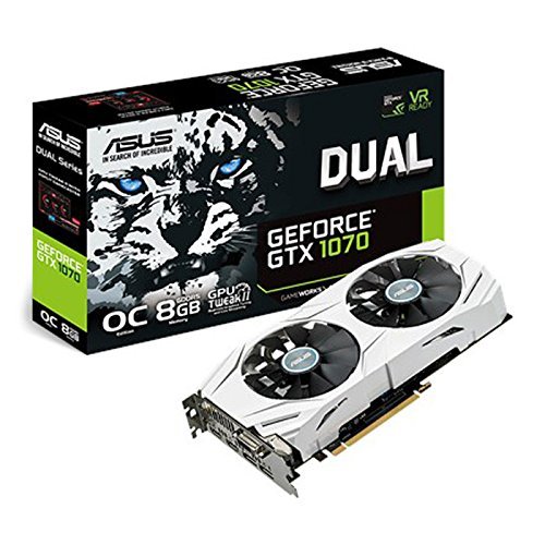 ASUS GeForce GTX 1070 DUAL-GTX1070-08G - scheda e scatola