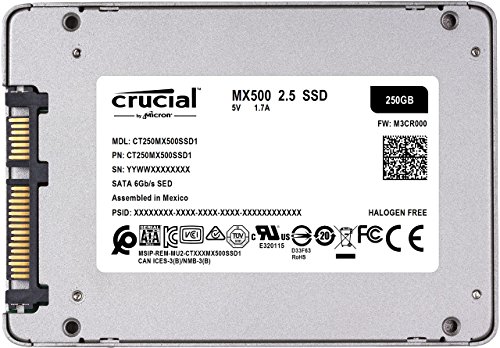 SSD Crucial MX500 - rear