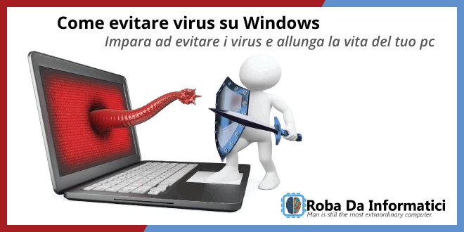 Come Evitare Virus su Windows