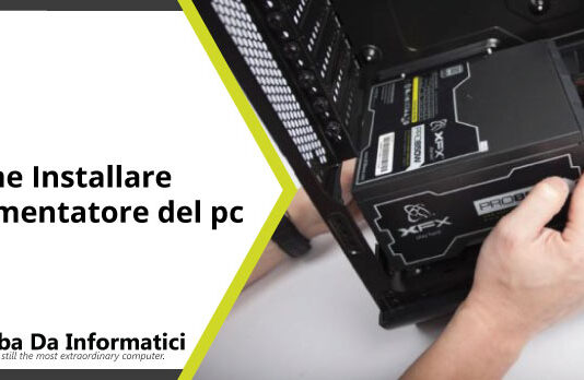 come installare l'alimentatore del pc