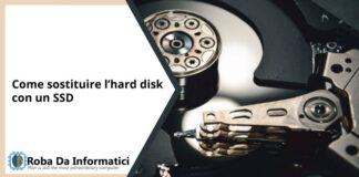 Come sostituire l'hard disk con un SSD