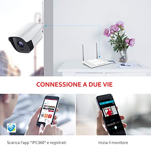 Victure FHD 1080p esterna: app IPC360