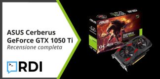 ASUS Cerberus GeForce GTX 1050 Ti - Recensione completa