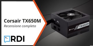 Corsair TX650M recensione