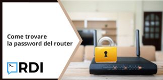 Come trovare la password del router