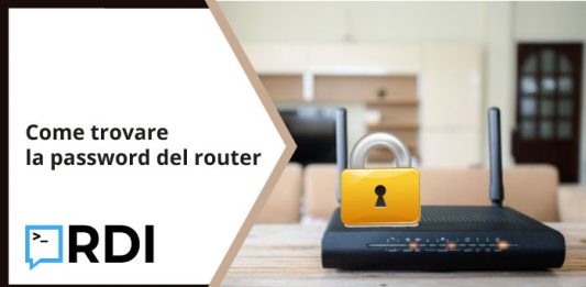 Come trovare la password del router