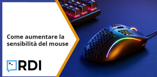 Come aumentare la sensibilità del mouse