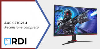 AOC C27G2ZU Gaming Monitor - Recensione completa