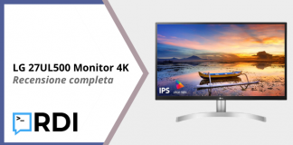 LG 27UL500 Monitor 4K - Recensione completa