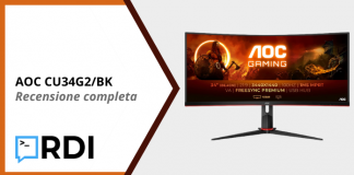 AOC CU34G2/BK UltraWide - Recensione completa