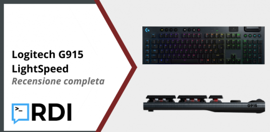 Logitech G915 LightSpeed - Recensione completa