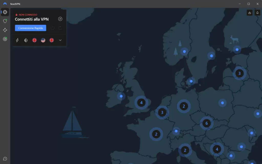 Connettersi ai server NordVPN