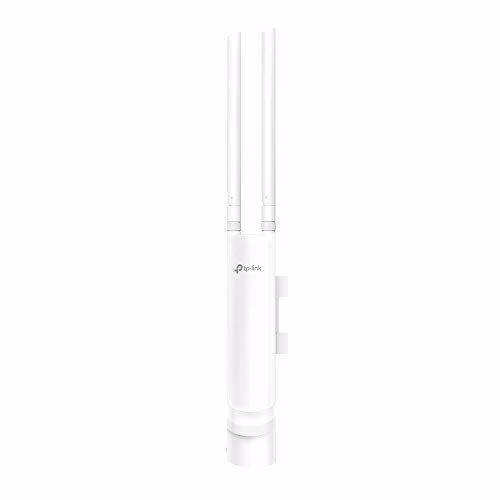 TP-Link EAP110 Outdoor Accesso Point Esterno Wi-Fi N300 MBps, 1 10/100 MBps LAN, Supporto POE Passivo, Antenne Ominidirezionali 5dBi Rimovibili
