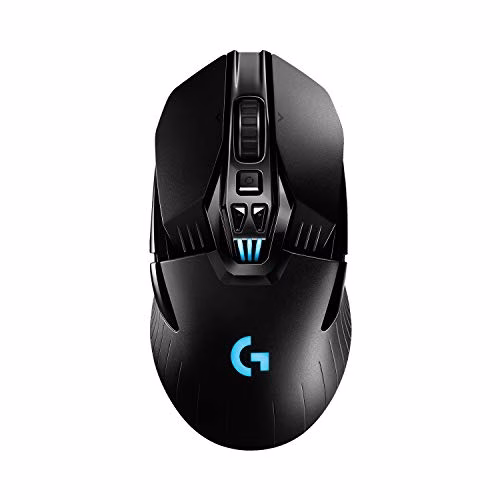 Logitech G903 LIGHTSPEED Mouse Gaming Wireless, Sensore HERO 25K, Oltre 140 Ore con Batteria Ricaricabile e LIGHTSYNC RGB, POWERPLAY-compatibile, PC/Mac, Nero - Imballaggio per Europa