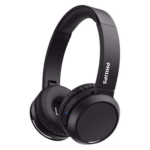 Philips H4205BK/00 Cuffie Bluetooth con Tasto Bass Boost, Bluetooth, 29 Ore di Riproduzione, Funzione Ricarica Rapida, Isolamento dai Rumori, Richiudibile, Nero Black, On Ear, Foldable 4205