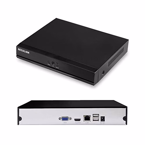 Seculink 16 canali 4K NVR (1080p / 3MP / 4MP / 5MP / 8MP) Ultra HD Videoregistratore di rete Cloud P2P Telecomando (16-CH)