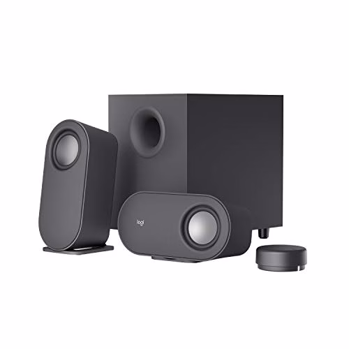 Logitech Z407 Altoparlanti Bluetooth per computer con subwoofer e controllo wireless, audio avvolgente, audio premium con ingressi multipli, altoparlanti USB - Nero