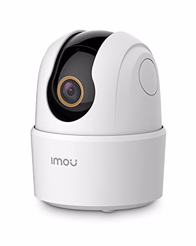 Imou 4MP Telecamera Wi-Fi Interno Videocamera Sorveglianza 2K+, Rilevamento Umano, Audio Bidirezionale, Tracciamento di Movimento con Sirena, Compatibile con Alexa, Rotazione a 360°, 2,4Ghz Ranger 2C