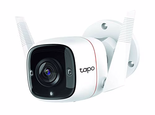 TP-Link Tapo C310 Telecamera Wi-Fi Esterno FHD 1296P, Telecamera IP di Sorveglianza, Notifiche in Tempo Reale, Visione Notturna fino 30m, Impermeabile IP66, 2 Vie Audio, Compatibile con Alexa