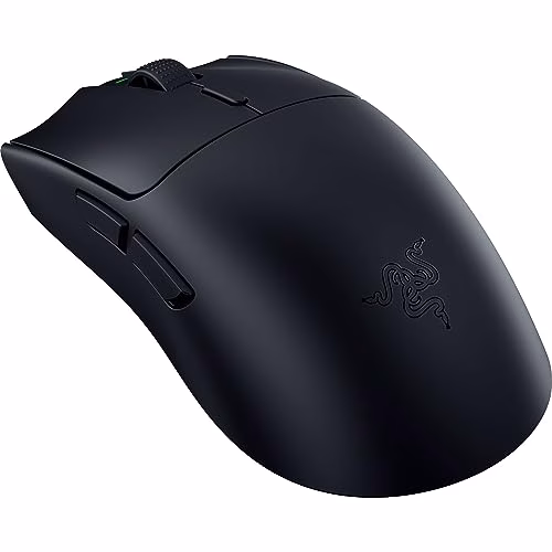 Razer Viper V3 HyperSpeed - Mouse Esports senza fili (Sensore ottico Focus Pro 30K, Durata batteria fino a 280 ore, Interruttori meccanici per mouse Gen-2, Polling wireless a 4000 Hz) Nero
