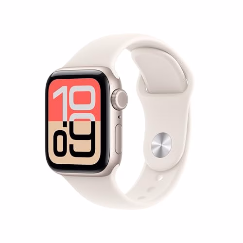 Apple Watch SE 3 GPS + Cellular, Cassa 40 mm in alluminio galassia con Cinturino Sport galassia - S/M