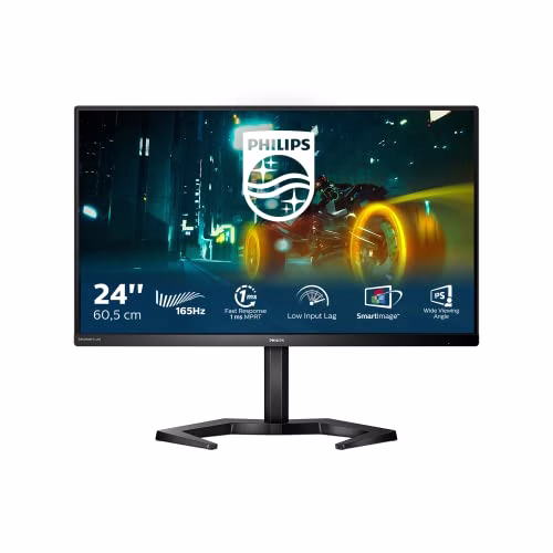 Philips Gaming 24M1N3200VS - 24 Pollici FHD Monitor, 165Hz, VA, 1ms, Low Input Lag, FreeSync, altoparlanti (19820 x 1080 @ 165Hz, 350 cd/m², HDMI 2.0 / DP 1.2)