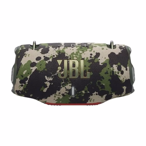 JBL Xtreme 4, Speaker Bluetooth Portatile, Cassa Altoparlante Wireless Waterproof e Resistente alla Polvere IP67, con Tracolla, Ricarica Rapida, Powerbank Integrato, fino a 24h di Autonomia, Mimetico