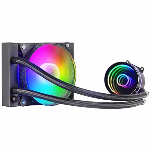 Mars Gaming ML-ULTRA360 Nero, Raffreddamento Liquido CPU, TDP 650W, Specchio Infinito, 3 Ventole Silenziose FDB ARGB, Tubi ARGB, Multisocket Universale