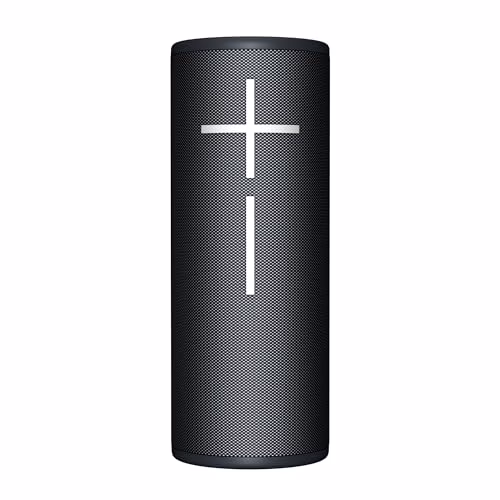 Ultimate Ears MEGABOOM 4, altoparlante portatile Bluetooth, impermeabile e galleggiante, con suono a 360° potente e bassi esplosivi, 20 ore di batteria e raggio d’azione di 45 m - Nero