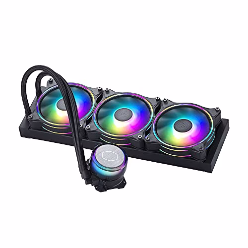 Cooler Master MasterLiquid ML360 Illusion CPU Liquid Cooler, Dissipatore ad Acqua AIO, Pompa Terza Generazione, 3 Ventole Halo ARGB 120 mm, Radiatore 360 mm, Controller ARGB, Compatibile AMD e Intel