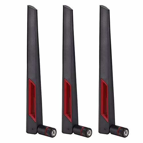 Antenna router ad alto guadagno 3PCS, antenna dual band SMA 8DBi Interface, cavo RG178 in rame puro, antenna LAN wireless e adattatore router WiFi per ASUS AC68U/AC88U/AC66U