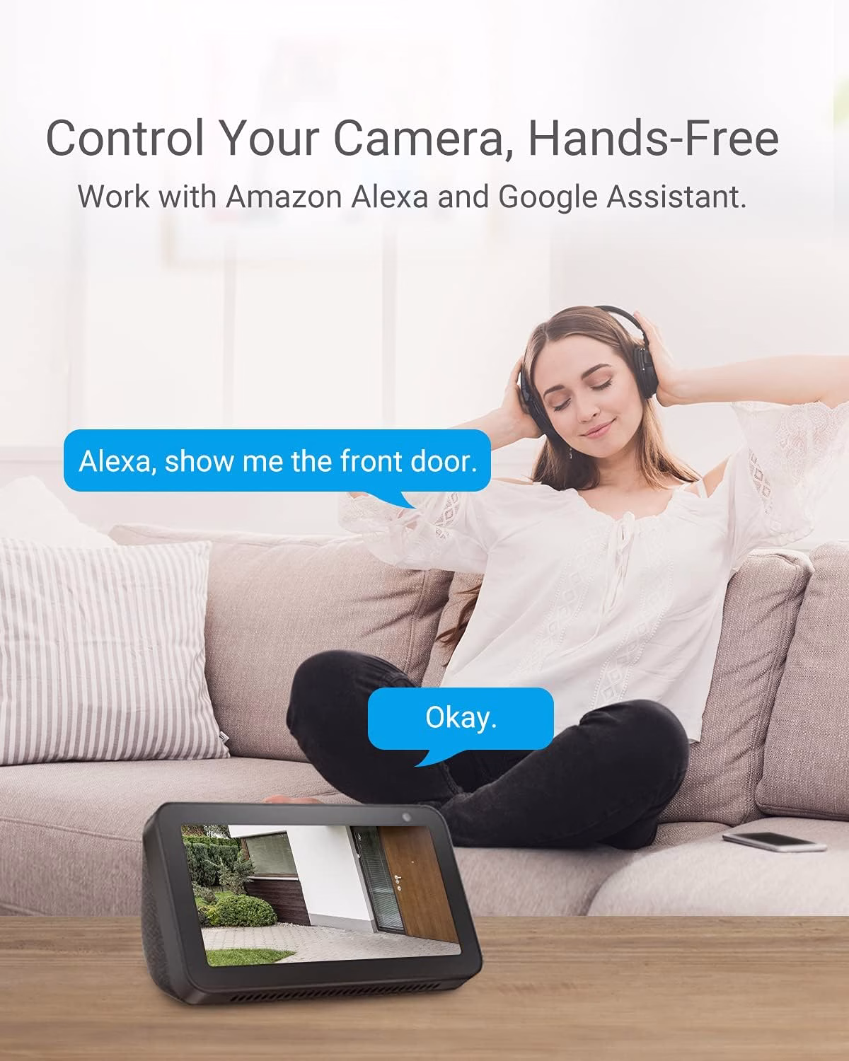 EZVIZ CTQ3N Telecamera WiFi Esterno 1080p, Videocamera Sorveglianza Esterno WiFi con Visione Notturna a Colori 30m, IP Camera con Intelligenza Artificiale, Rilevamento di Persone, Funziona con Alexa